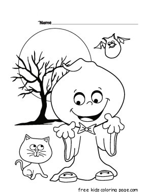 Halloween Silly Printabel coloring pages