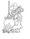 Halloween witches coloring pages to print out