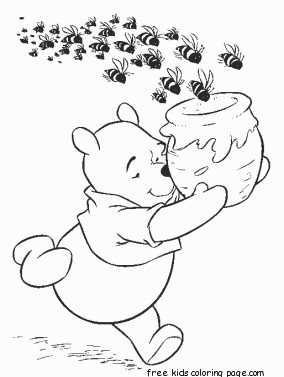 Printabel coloring pages Winnie the Pooh