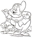 Printable 7 Seven Dwarfs Sneezy coloring pages