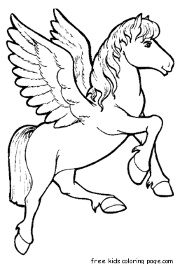 Printable Animals unicorn coloring pages for girls