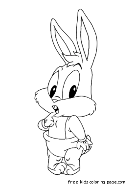 Printable Baby Looney Tunes Baby Bugs coloring pages