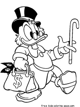 Printable Disney McDuck coloring pages