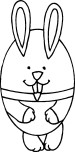 Coloring sheets easter bunny and eggs for kids to print out.