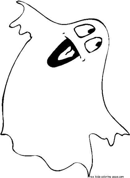 halloween ghosts coloring pages