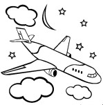 Boeing airplane coloring pages for kids to print out