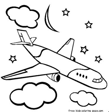 Airplane Coloring Page
