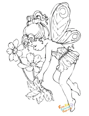Cute fairy coloring pages to print out beautiful