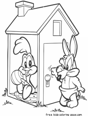 Printable Baby Looney Tunes Baby Wile E Coyote coloring pages