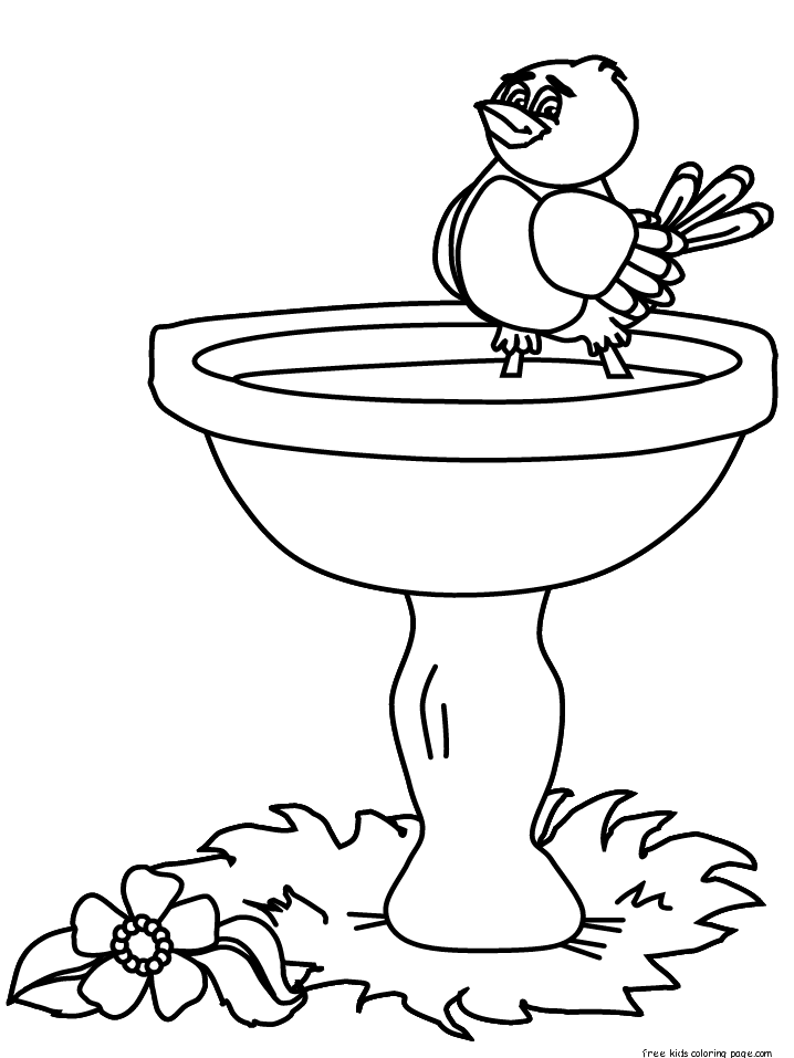 cute baby bird coloring pages to print out for kid