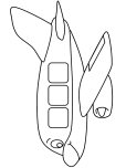 airplane with face coloring pages to print out for kids.
