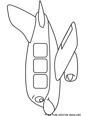 airplane with face coloring pages