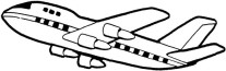 Boeing 707 air force one coloring page for kids