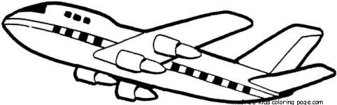 Boeing 707 air force one coloring page for kids