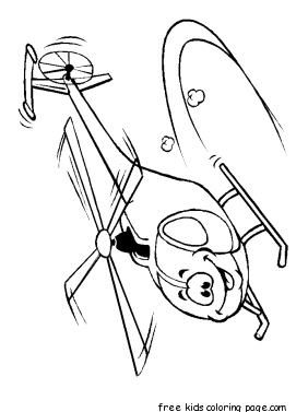 smiley face flyer helicopter coloring pages for kids to print out.