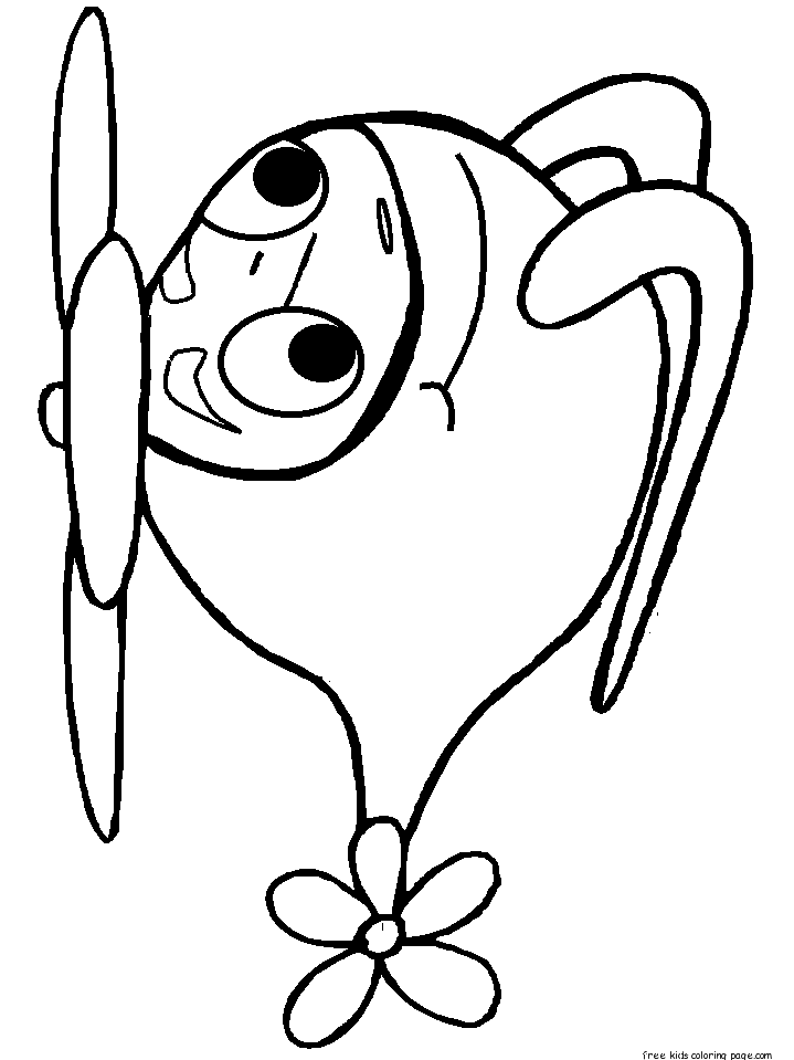 Helicopters with face coloring pages