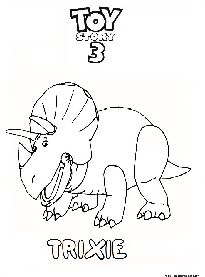 Print out toy story 3 trixie coloring pages