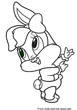 Printable Baby Looney Tunes Baby Lola coloring pages