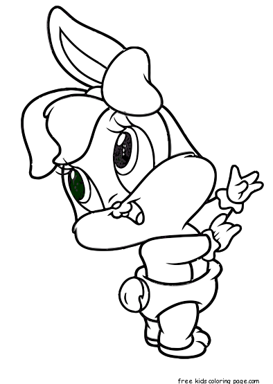Printable Baby Looney Tunes Baby Lola coloring pages