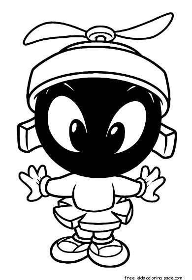 Printable Baby Looney Tunes Baby Marvin coloring pages