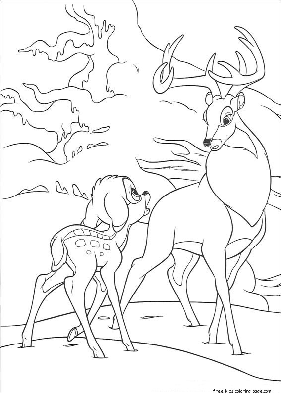 Printable Bambi 2 The Great Prince of the Forest coloring sheet