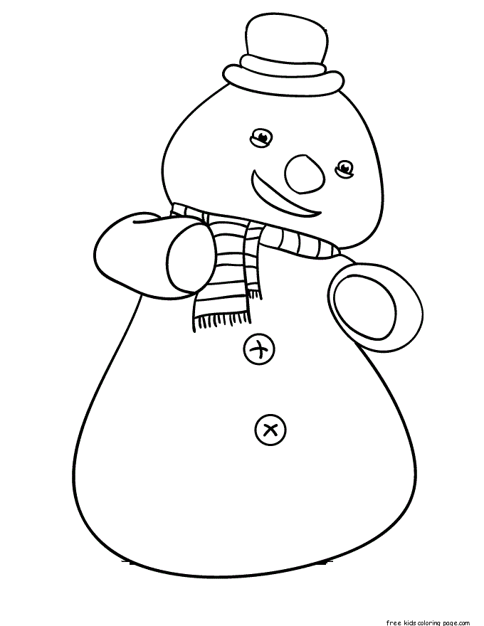 Printable Chilly the Snowman Doc McStuffins Coloring Pages