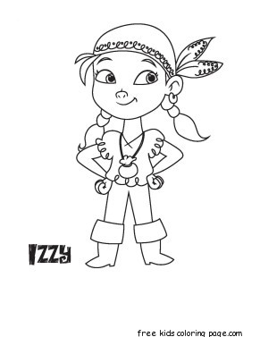 Printable Disney Junior Izzy coloring book pages