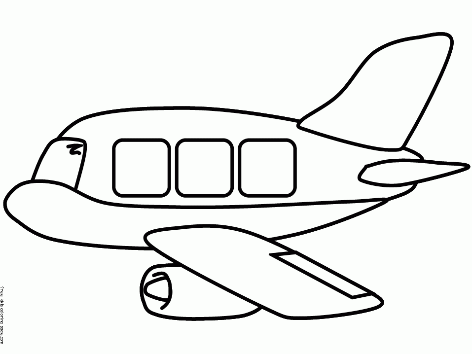 kids coloring pages airplane print out e1657096247886