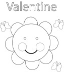 Cute by me valentine sunflower coloring in sheets