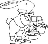 free printable easter bunny basket template to print out for kids