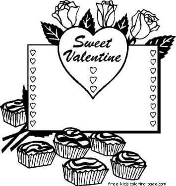 Valentine hearts coloring pages to print out for kids