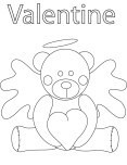 pooh bear valentines day to print out