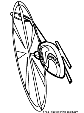 Kids coloring pages helicopter to print out