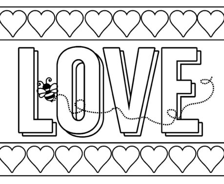 Valentines day i love you coloring pages