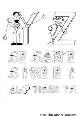 Printable Sesame Street coloring in sheets 3
