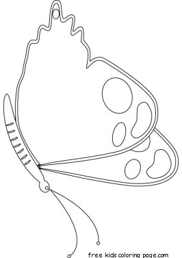 Printable Insects Butterfly coloring page
