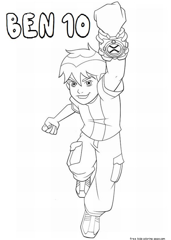 Printable ben 10 characters coloring pages