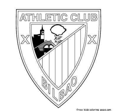 athletic bilbao soccer logo coloring pages