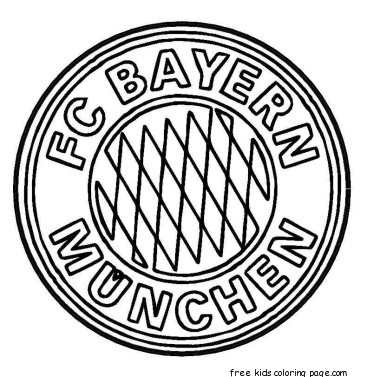 bayern munich logo soccer coloring pages