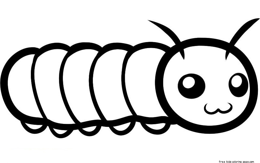 Free Printable Caterpillar Coloring Pages