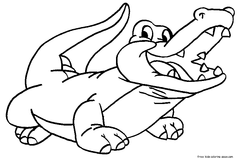 Printable crocodiles coloring coloring pages