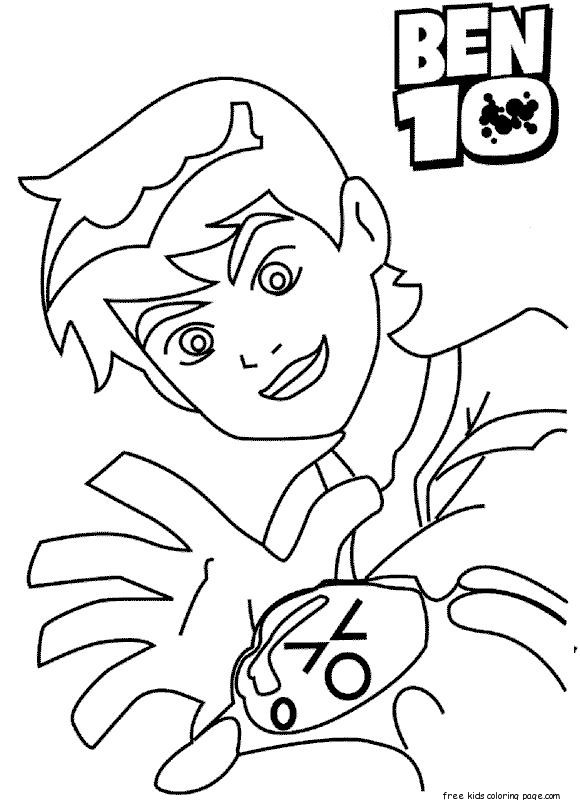 Pritnable Ben 10 coloring pages