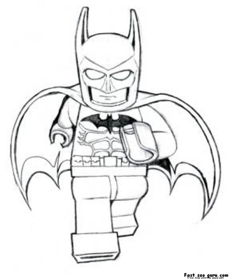 Print out The Avengers Lego Batman Coloring PagesFree 