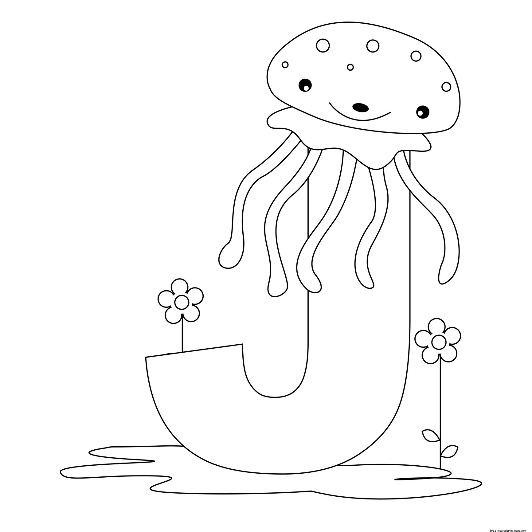 Printable Alphabet Letter J Worksheets For Jellyfish