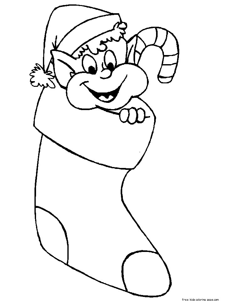 Coloring Pages Of Christmas Elves For Kids Printable