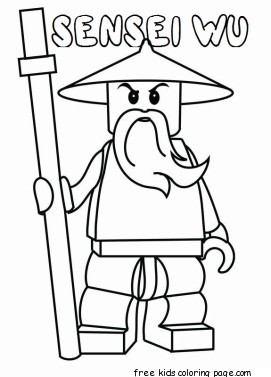 Printable ninjago ninja Sensei Wu coloring pages superheroes