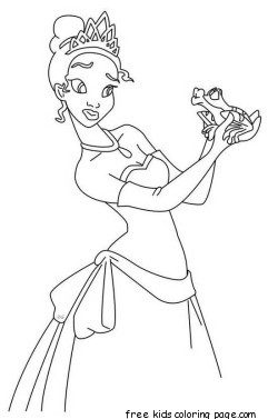 Print out A The Princess and the Frog coloring page