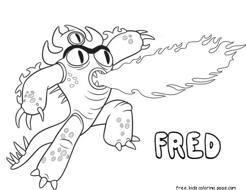 Printable Big Hero 6 coloring page Fred