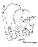 Triceratops coloring pages printable for kids