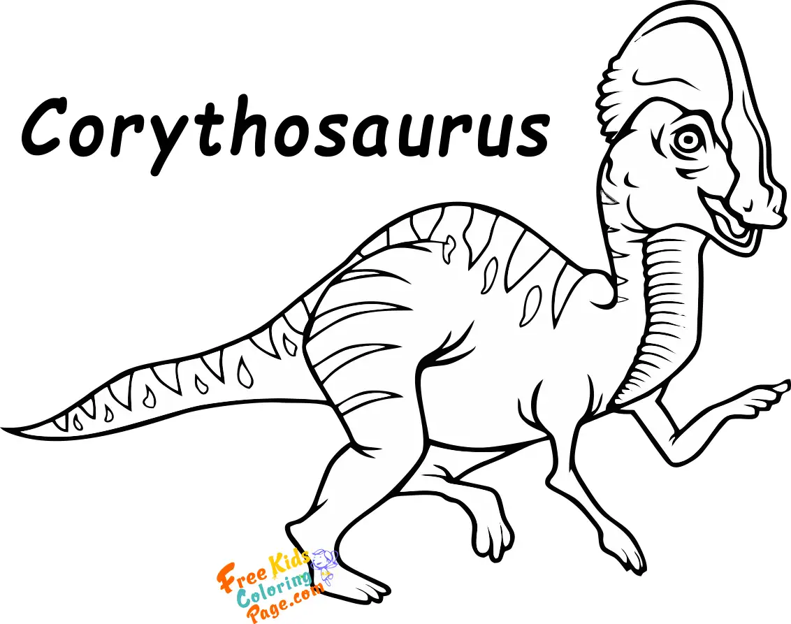 dinosaur coloring worksheets corythosaurus